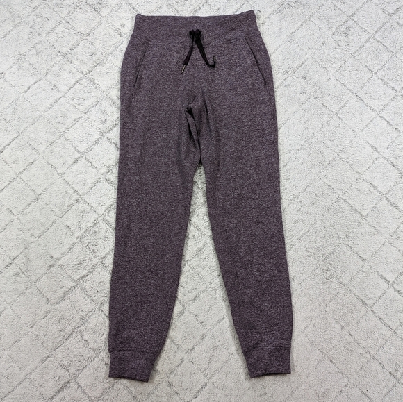 Lululemon Pants Women's 4 Purple Cherry Heathered Ready to Rulu Soft Mid-Rise 28 - Picture 1 of 9